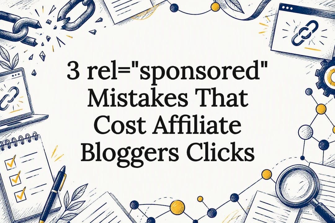3 rel="sponsored" Mistakes That Cost Affiliate Bloggers Clicks