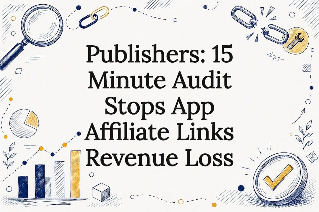 Publishers: 15 Minute Audit Stops App Affiliate Links Revenue Loss