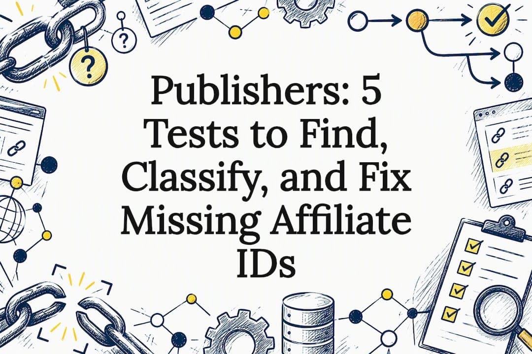Publishers: 5 Tests to Find, Classify, and Fix Missing Affiliate IDs