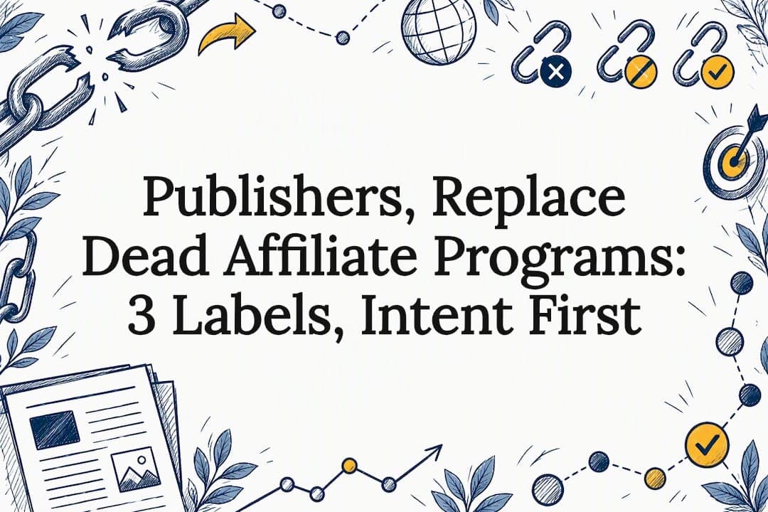 Publishers, Replace Dead Affiliate Programs: 3 Labels, Intent First
