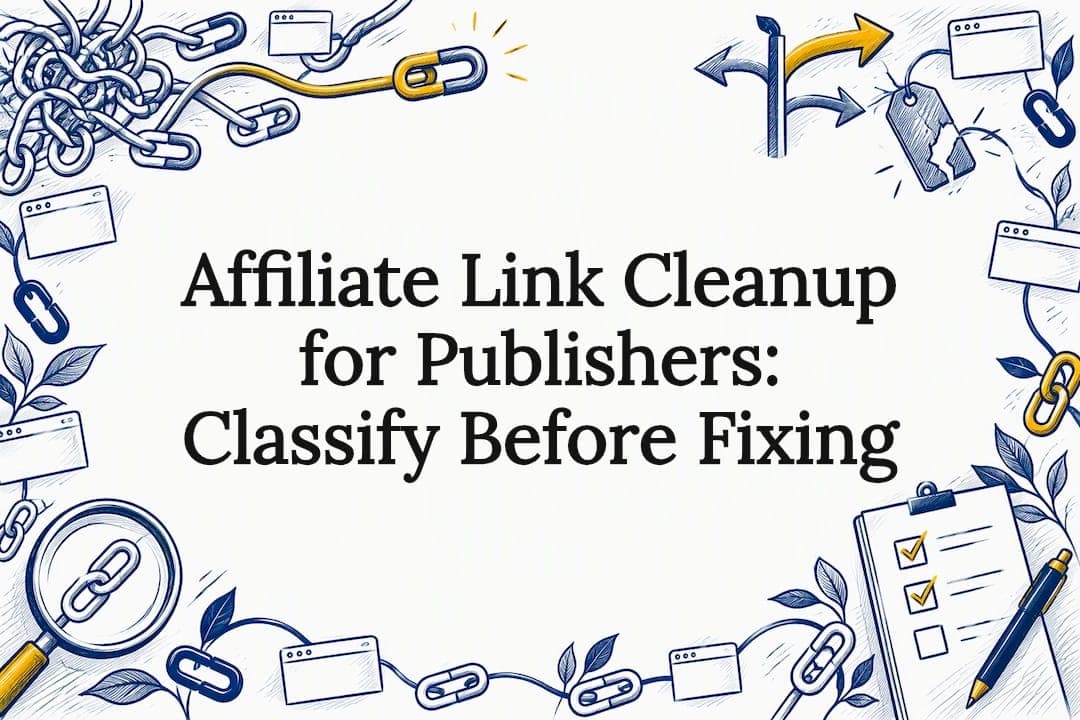Affiliate Link Cleanup for Publishers: Classify Before Fixing