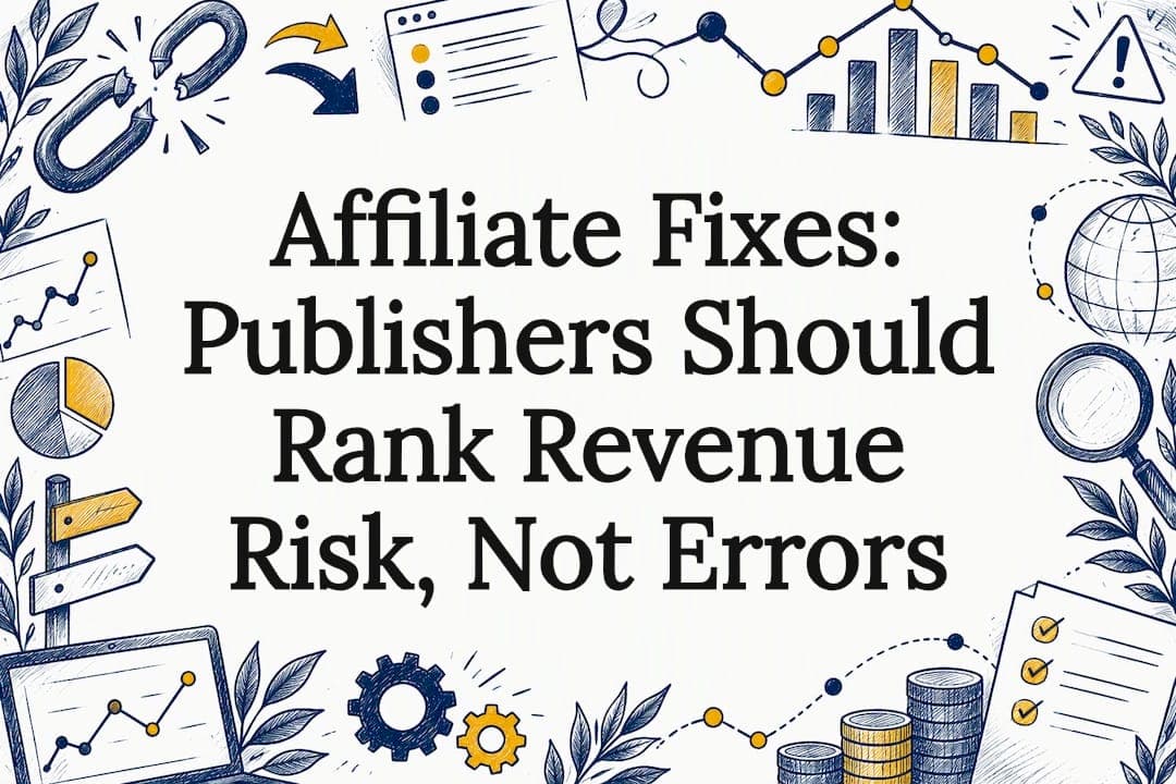 Affiliate Fixes: Publishers Should Rank Revenue Risk, Not Errors