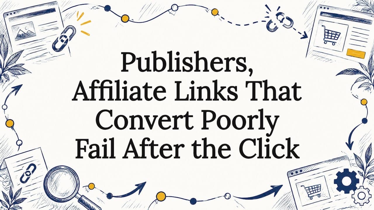 Publishers, Affiliate Links That Convert Poorly Fail After the Click