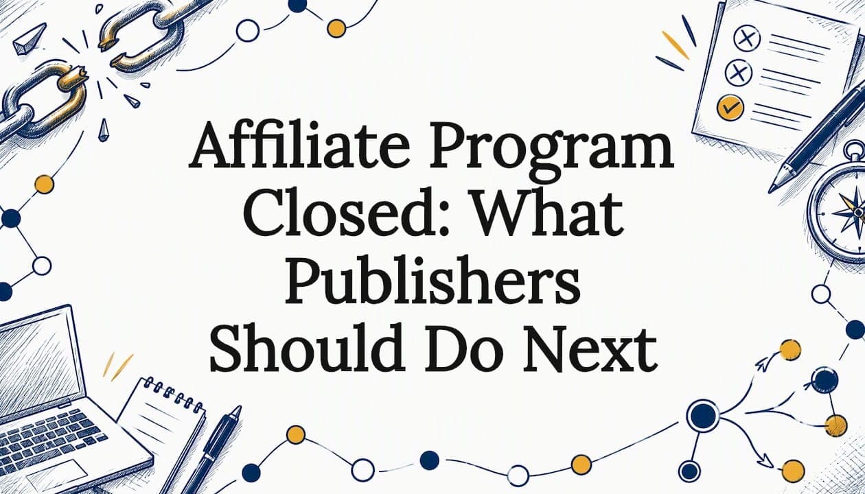 Affiliate Program Closed: What Publishers Should Do Next